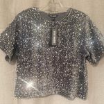 Steve Madden | Cressa Sequined Velvet Top | S Photo 0