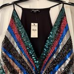 EXPRESS  holiday multi sequins bodysuit Photo 1