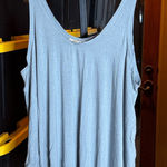 Mikey & Joey  Teal Blue Sleeveless Flowy Tank Top Size XL Photo 0