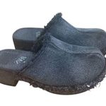 ZARA Denim Black Clogs with studs Jean Mules Slides Shoes Sz 36 EU, US 6 Photo 1