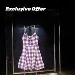 Heritage 1981 Cotton Purple and White Sleeveless Casual Sundress Photo 4