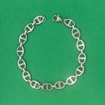 Titanium Steel Link Chain Bracelet for Men Women,Unisex Punk Hip Hop Bracelet Silver Photo 4