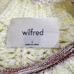 Wilfred Aritzia  Confetti Chunky Knit Yellow White Sweater Women’s Large Photo 2
