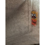 Disney Vintage Fleece Sweatshirt 3/4 Zip Tigger Embroidered Hoodie Beige M Photo 4
