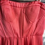 BCBGMAXAZRIA  Coral/Pink Strapless‎ Maxi Dress Size 4 Photo 2