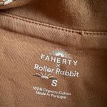 Roller Rabbit Faherty x  Pajama Top Short Sleeve Rust Sunrise Organic Cotton Photo 4