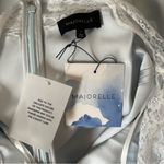 Majorelle NEW NWT Libbie Halter Lace Trim Maxi Gown In Light Blue Photo 8