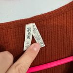 Mudd Rust Orange Faux Button Fitted Waist Top Juniors Size XL Autumn Fall Photo 3