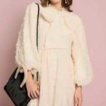 Sister Jane Sunstone Bow Dotted Puff Sleeve Mini Dress Size Medium Pearled Cream Photo 5