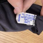 Vintage Mardor Small 5 Half Slip Semi Sheer Black Nylon Tricot Lace Embellished Photo 5