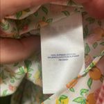 Lands' End Citrus Print Sleeveless Blouse White Size 4 Photo 7