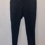 Level up Active Black Zip Pockets Athletic Leggings High Rise Photo 0