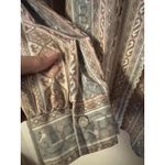 Vintage 90s Roper Western Blouse Made USA Southwestern Aztec Print Lace Trim Med Photo 6