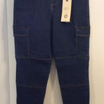 Denim Blvd New NWT Super High Rise Junior Size 11 Stitched Stretch Carpenter Photo 0