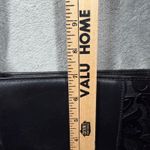 Purse Black Floral Embossed Crossbody Bag Minimalist Gothic Western Chic Luxe Photo 10