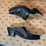 Ariat ✨  Black Western Slip On Leather Point Toe Block Heel Mules 5.5 Photo 8