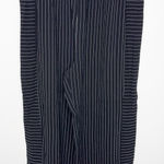 Joie  Women's Black & White Contrast Pinstripe Pull On Wide Leg Pants 3X Photo 0