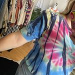 Anthropologie  tla tie dye puff sleeve boxy crewneck Photo 93