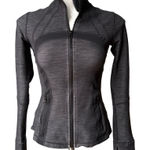 Lululemon Gray Heather Define Full Zip Jacket, Sz 4 Photo 0