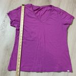 Pact V Neck T Shirt Pink Short Sleeve Organic Cotton Women's Medium Photo 3