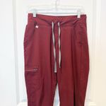 FIGS Womens Burgundy Zamora Jogger Scrub Pants Size X Small Petite Workwear Photo 1
