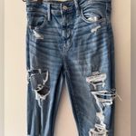 American Eagle Next Level Stress Distressed Super Hi Rise Jeggings Photo 1