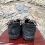 Stuart Weitzman Shearling & Suede Leather Black Buckle Shoes Photo 6