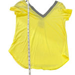 Chaser Women’s Yellow V-Neck Tee Shirt | Size Small | Summer Beach Fun Photo 5