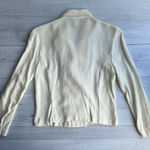 Vintage Victoria Ashley Cream Blazer Top Gold Buttons 7/8 Size M Photo 4