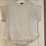 Joseph A . White Cuffed Short Sleeve Blouse Size 1X Photo 0