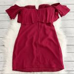 Lovers + Friends NWT Primrose Burgundy off the shoulder mini dress Photo 10