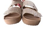 Vionic  - Riviera Slide Double Strap Textured Tan Sandals Sz 7 Wide Photo 5