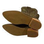 SILVIA COBOS Rodeo Olive Green Suede Cowboy Boots Size 7 Photo 8