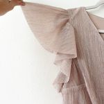 Womens midi Dress blush Pink 1X flutter sleeves MSK Photo 9