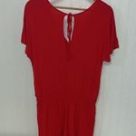 Loft Beach Red Coverup Jumpsuit shorts Photo 6