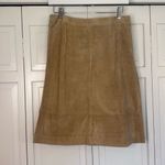 August Silk  Vintage Logic genuine leather stitch detail skirt 4 Photo 8