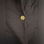 Draper James  RSVP Navy Blue Textured Cotton Rayon Blazer // Size Medium Photo 2