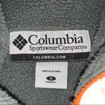 Columbia Orange & White Fleece Lined Hooded Coat size Small Photo 7