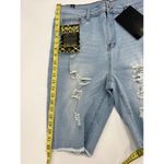 Elite Jeans Brand New Denim Distressed Light Wash Jeans Shorts For Women Size 15 Photo 10