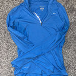 Nike Blue Long Sleeve Fitted Polo Tee Photo 0