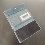 Lodis Perforated Trifold Flap Wallet Black Leather Card ID Holder Womens Photo 6