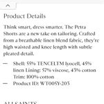 ALLSAINTS  White Italian Cloth Shorts Photo 11