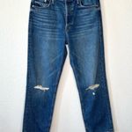 Mother Jeans The Tomcat Straight Leg Playing With Scissors Size 29 Blue Photo 3