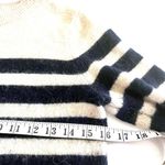 ZARA wool alpaca blend stripe sweater rhinestone buttons M Photo 7
