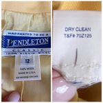 Pendleton  Vintage Blazer Wool Flap Pocket 2 Button Butter Yellow Women’s Size 12 Photo 11