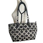 Coach  Signature Mia Op Art Shoulder Tote Handbag Photo 2