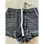 ZARA  - US 4 Faded Black Button Fly‎ Cut-off Jean Booty Shorts 77302 Photo 6
