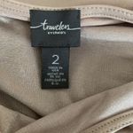 Chico's  Travelers Womens Size Large Beige Gold Shimmer Asymmetrical Tunic Top Photo 3