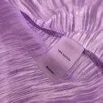 J.Jill Size Large 100% Cotton Long Sleeve Blouse Top Shirt Light Purple Color Photo 3