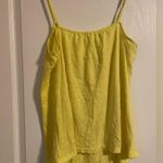 J.Crew Yellow Cotton Ruched Camisole Tank Top Baubles Casual Layering Preppy M Photo 1